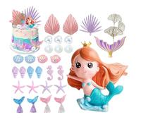 Decorazione Da Torta A Tema Sirenetta Code Di Pesce Stelle Marine