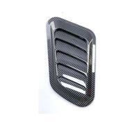 Decorazione Degli Adesivi Della Copertura Sfiato Cofano Paletta Cofano Dell'aspirazione Flusso D'aria Dell'auto Universale Fibra Carbonio Tubo Aspirazione Presa Aria(Carbon fiber pattern)