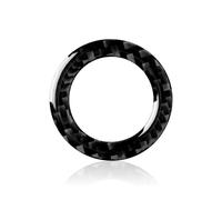 Decorazione Degli Interni Auto Motore Start Stop Accensione Portachiavi Adesivo Decalcomania Fibra Carbonio Rivestimento Interno Copertura Per Ford Per Mustang 2009-2014 Dauto Interni Dell'auto(Nero)