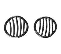 Decorazione Degli Interni Auto Per Fiat 500 2012-2015 Finiture Protettive Presa D'aria Strumenti Adesivi Bocchette Ventilazione Superiori Auto(Nero)