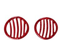 Decorazione Degli Interni Auto Per Fiat Per 500 2012-2015 Adesivi Bocchette Ventilazione Superiori Per Auto Finiture Protettive Presa D'aria Strumenti(Rosso)