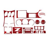 Decorazione Degli Interni Auto Per N&issan 350z 2003-2009 27 Pezzi Set Completo Cornici Decorative Per Interni Auto Fibra Carbonio Rossa