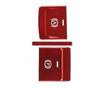 Decorazione Degli Interni Auto Per Q3 2019-2022 Pulsanti Cambio Freno Mano Elettronici Adesivo Decorativo Paillettes Console Central(Rosso)