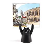 Decorazione del basamento del gatto nero del fumetto del fumetto del modello dell'architettura dell'Italia