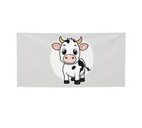 Decorazione del partito della stampa della mucca del latte del fumetto,Migliori bandiere banner per eventi,Disegni innovativi per forniture per feste di compleanno