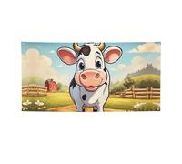 Decorazione del partito della stampa della mucca del latte del fumetto,Migliori bandiere banner per eventi,Disegni innovativi per forniture per feste di compleanno