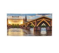 Decorazione del partito di stampa del tramonto di Strasburgo,Migliori bandiere banner per eventi,Disegni innovativi per forniture per feste di compleanno