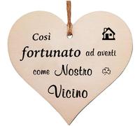 Decorazione del segno dei vicini, segno del cuore, Così fortunato ad averti come Nostro Vicino, migliori quartieri del mondo, quartiere di quartiere regalo di Natale regalo di compleanno