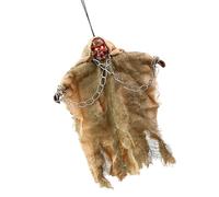 Decorazione del soffitto della strega spettrale di Halloween con l'occhio incandescente dello scheletro della strega dell'occhio del LED appeso ornamento per il giardino della porta del cortile