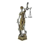 Decorazione della dea della legge della giustizia, scultura di cieca in resina, statua di della giustizia della giustizia, statue greche romane della giustizia della giustizia, statue