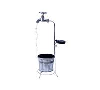 AWHAO Decorazione della Lampada con Rubinetto a Forma di Goccia d'Acqua con Luce Solare da Giardino