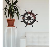 Decorazione della parete della ruota della nave che appende il pirata della