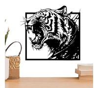 Decorazione Della Parete In Metallo Nero - Arte Della Parete Scuro Muri Sculture Soggiorno Gotico | Decorazione Di Pareti In Metallo Estetica, Pareti Di Silhouette Gotiche Arti Per Parete, Giardino