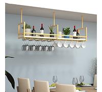 Decorazione della parete, regalo per regali di Natale, portabottiglie a soffitto, mensole galleggianti a soffitto, facile da installare, con guardrail non facile da cadere Decorazione domest