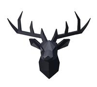 Decorazione della Parete Sculture di Testa di Cervo,Testa di Cervo Artificiale Montata A Parete Testa di Animale Decor della Parete Arte,Finta Tassidermia Deer Antlers Gallery Wall Decor Wall Hanging