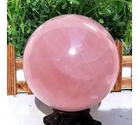 Decorazione della sfera della sfera Reiki in cristallo di quarzo magico rosa naturale rosa decorazione della stanza (Size : 600-650g)