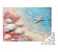 Decorazione della spiaggia Rompicapo 1000 Pezzi In Resistente E Durevole, Un Gioco Di Puzzle Per Brain Training Puzzle, Ideale Per Decorazione Casa, Enigma Del Regalo Di Natale 70x50cm