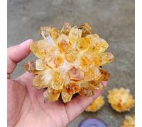 decorazione della stanza Cluster di cristallo di pietra di quarzo naturale citrino grezzo Decorazione domestica esemplare giallo (Color : A Yellow, Size : 300-400g)