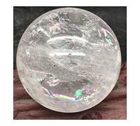 Decorazione della stanza della pietra preziosa della sfera della sfera del cristallo di quarzo trasparente dell'arcobaleno bianco naturale decorazioni per la casa (Size : 700g)