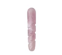 decorazione della stanza For la Bacchetta da massaggio con cristallo di quarzo naturale Bacchetta da massaggio con quarzo rosa Bastone da massaggio con pietra di cristallo di guarigione di grandi dime