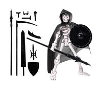 Decorazione Della Statua Del : Possibile Scultura Della Figura D'azione, Figura Di Assemblaggio Collezionabile | Terrela Di Battaglia Halloween Display Accent, Skulls Ornament with Hat Cloak Toy