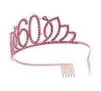 decorazione della torta di compleanno Diadema per il 60° compleanno regali di compleanno per ragazze fasce da donna hair charms hair jewelry copricapo femminile numerica CANIGHT