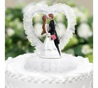 Decorazione della torta Layout notture a proposito sposa sposa a forma di cuore