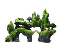 Decorazione dell'acquario, Accessori per la decorazione del serbatoio di pesce Moss Tree House Grotta per piccoli pesci Vividly per Micro Paesaggio (CC)