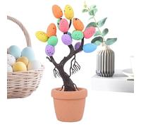 Decorazione dell'albero della tavola dell'uovo di Pasqua, albero della tavola di Pasqua | Artigianato per la decorazione della tavola festiva | Ornamento dell'albero della tavola, albero di Pasqua