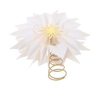 Decorazione Dell'albero Di Natale Puntale Per Stella Fiocco Neve