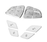 decorazione dell'auto Compatibile Con Benz Per Classe C GLC LHD Interruttore Al Volante Auto Pulsanti Di Blocco E Sblocco Delle Portiere Adesivi Decorativi