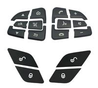 decorazione dell'auto Compatibile Con Benz Per Classe C GLC LHD Interruttore Al Volante Auto Pulsanti Di Blocco E Sblocco Delle Portiere Adesivi Decorativi