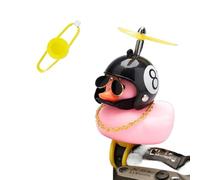 Decorazione dell'elica di anatra per elmetto in bicicletta Piccola giallo in piedi vento anatre di anatra ornamento per moto in bicicletta compatibile con la maggior parte dei caschi(Pink Duck 2)