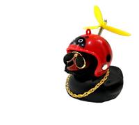 Decorazione dell'elica di anatra per elmetto in bicicletta Piccola giallo in piedi vento anatre di anatra ornamento per moto in bicicletta compatibile con la maggior parte dei caschi(Type3)