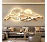 Decorazione di Alimentazione con Collegamento cablato con luci a LED, Moderna Scultura Artistica 3D, murales da Appendere in 3D, Pittura di Paesaggio Cinese Creativa per la casa, Soggiorno, Studio