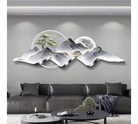 Decorazione di Alimentazione con Collegamento cablato con luci a LED, Moderna Scultura Artistica 3D, murales da Appendere in 3D, Pittura di Paesaggio Cinese Creativa per la casa, Soggiorno, Studio