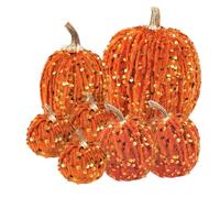 Decorazione di autunnale, zucche di Halloween, decorazione da tavolo, per l'autunno, 7 pezzi, centrotavola per il ringraziamento, per interni ed esterni, soggiorno, camera da letto, stile