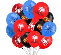 Decorazione di compleanno per 4 anni, 20 palloncini decorativi per 4° compleanno, per bambini, per 4° compleanno, per ragazzi, palloncini per compleanni (4 anni)