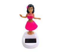 Decorazione di figure da ballo a energia solare - testa che scuotono ragazza giocattolo ballerina per ragazza | Decorazione interna del cruscotto ad energia solare per
