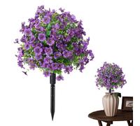 Decorazione Di Fiori Artificiali Per Esterni - Petunie Artificiali Resistenti Ai Raggi UV 40 * 40 * 60 Cm Con Asta Per Inserto A Terra | Adatto Per Giardini, Cortili, Vasi Di Fiori E Portici.
