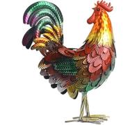 Decorazione di gallina per esterni, cortile, cortile e cucina per la casa (rosso)