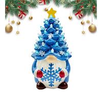 Decorazione di Gnome in resina - Luce genomica a batteria, decorazione di luci di Natale dipinte a mano | Ornamenti appesi per albero di Natale di gnomo luminoso, Figura di gnomo luminoso per arb