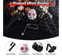 Decorazione Di Halloween A Forma Di Ragno Con Occhi A LED Per Feste Al Coperto