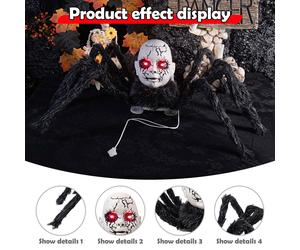 Decorazione Di Halloween A Forma Di Ragno Con Occhi A LED Per Feste Al Coperto