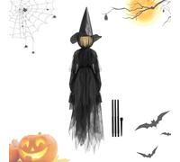 Decorazione di Halloween all'aperto - Decorazione per streghe di Halloween, statuette di streghe creative spaventose | Set di tre streghe per giardino, cortile, per le feste di Hallowe