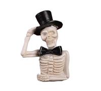 Decorazione di Halloween Da Ufficio, Statua Di Scheletro Gotico | Figure Gotiche in Resina di Halloween Statua Spaventosa,Figurine Da Collezione Tavolo, Decorazione Interna ed Esterna per Festa