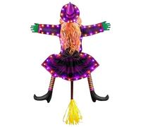 Decorazione di Halloween della che si schianta, si schianta contro l'albero Decorazione esterna, luminosa decorazione per la casa, ornamenti per feste per cortile infestato, portico,