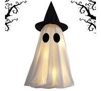 Decorazione di Halloween fantasma illuminata con cappello da per la
