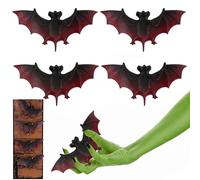 decorazione di halloween pipistrelli set 4 pz