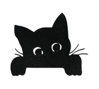 Decorazione Di Halloween-Tür-Peck, Attaccamento Della Porta Del Gatto, Attaccamenti Della Porta Di Halloween Per L'interno | Cat Silver Houette, Segni Decorativi E Targhe, Decorazione Del Telaio Della